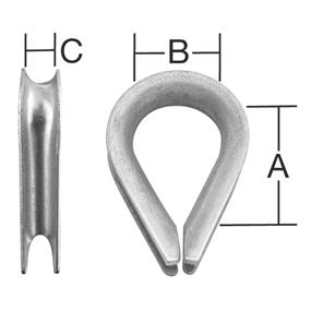 chytka lanov - onica do   6 mm Zn /2ks/