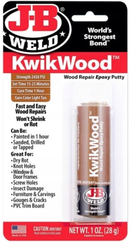 J-B WELD epoxidov tmel pre opravy materilov z dreva 28g KwikWood
