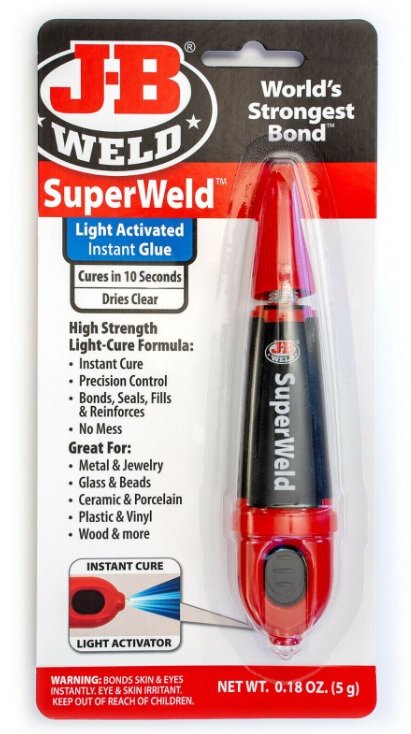 J-B WELD UV sekundov superlepidlo 5g SuperWeld Light-Cure